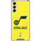NBA Utah Jazz Yellow Texture Galaxy A15 5G Clear Case